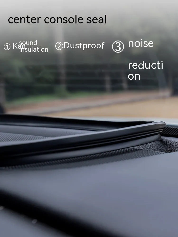 Outlander dashboard seal strip showing 1.6 metre length of silicone material for centre console installation