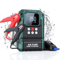Emergency starting power supply S400 8000mAh with smart clip jumper, air pump hose, and four valve pieces