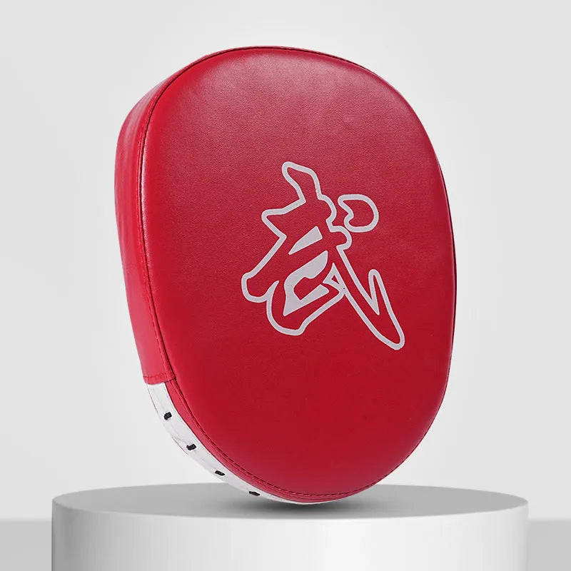 Boxing training punch mitts hand targets in red and black PU material for Muay Thai