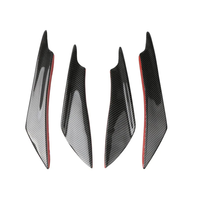 Carbon fibre pattern ABS plastic car bumper blade or front lip spoiler kit