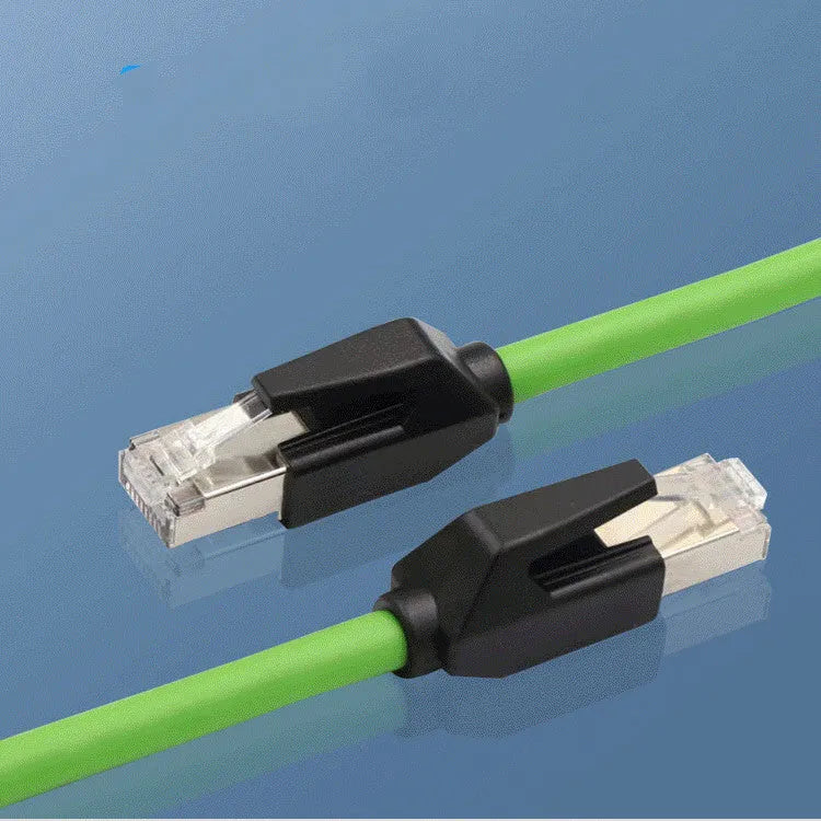 Cat6 gigabit double-shielded Ethernet network cable in black or green, available in lengths from 0.2m to 100m