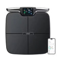 Black eight-electrode body fat weighing scale for home use