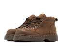 Brown matte synthetic leather retro boots with thick TPR sole, sizes 35-39