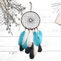 Dreamcatcher feather wind chimes hanging ornament in Ancient Dream colour, 16x50cm size