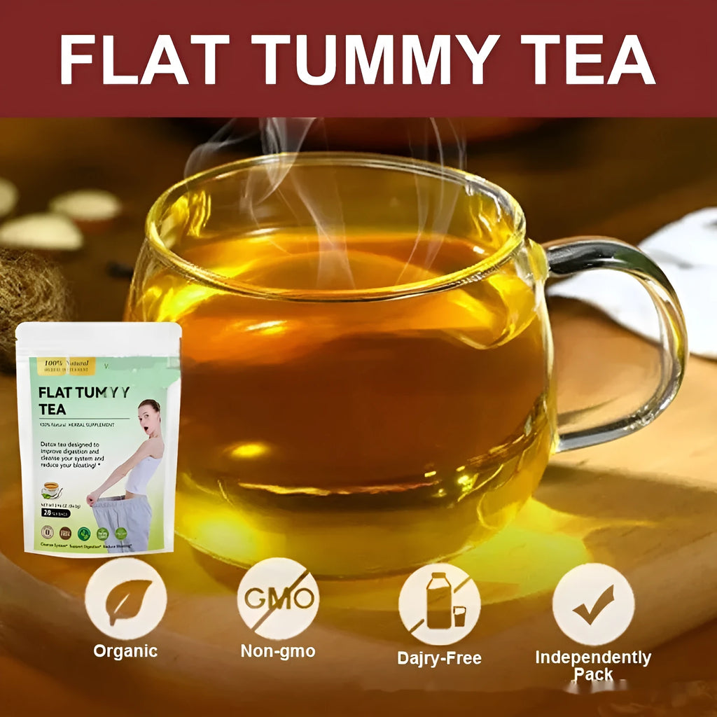 Assortment of herbal tea bags including tummy tea, skin whitening tea, and detox blends
