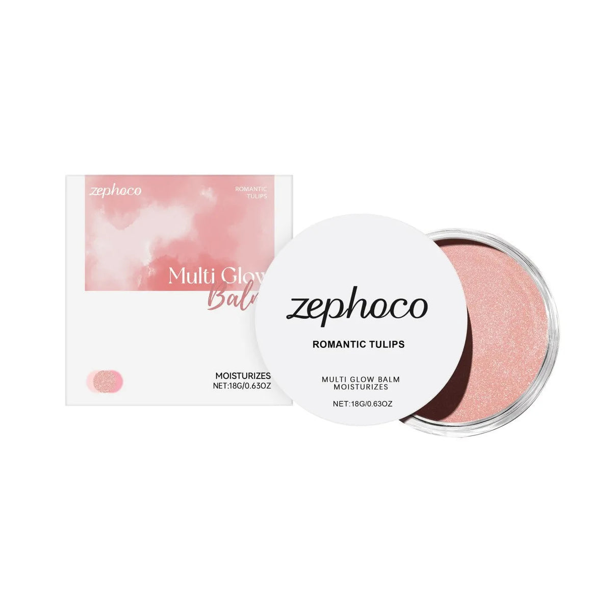 Multi Glow Balm blush cream with mineral oil and olive oil ingredients for natural flush makeup