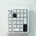 Wireless mechanical numeric keyboard in black and white colour options with Bluetooth connectivity