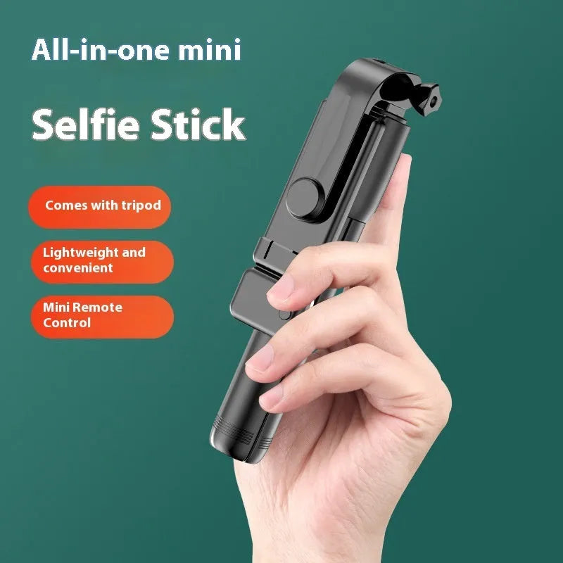 Bluetooth selfie stick tripod with light, 70cm alloy plastic, available in Black Blue Pink White
