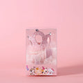 Beige and pink pet crown headdress with veil for cats at weddings and birthdays