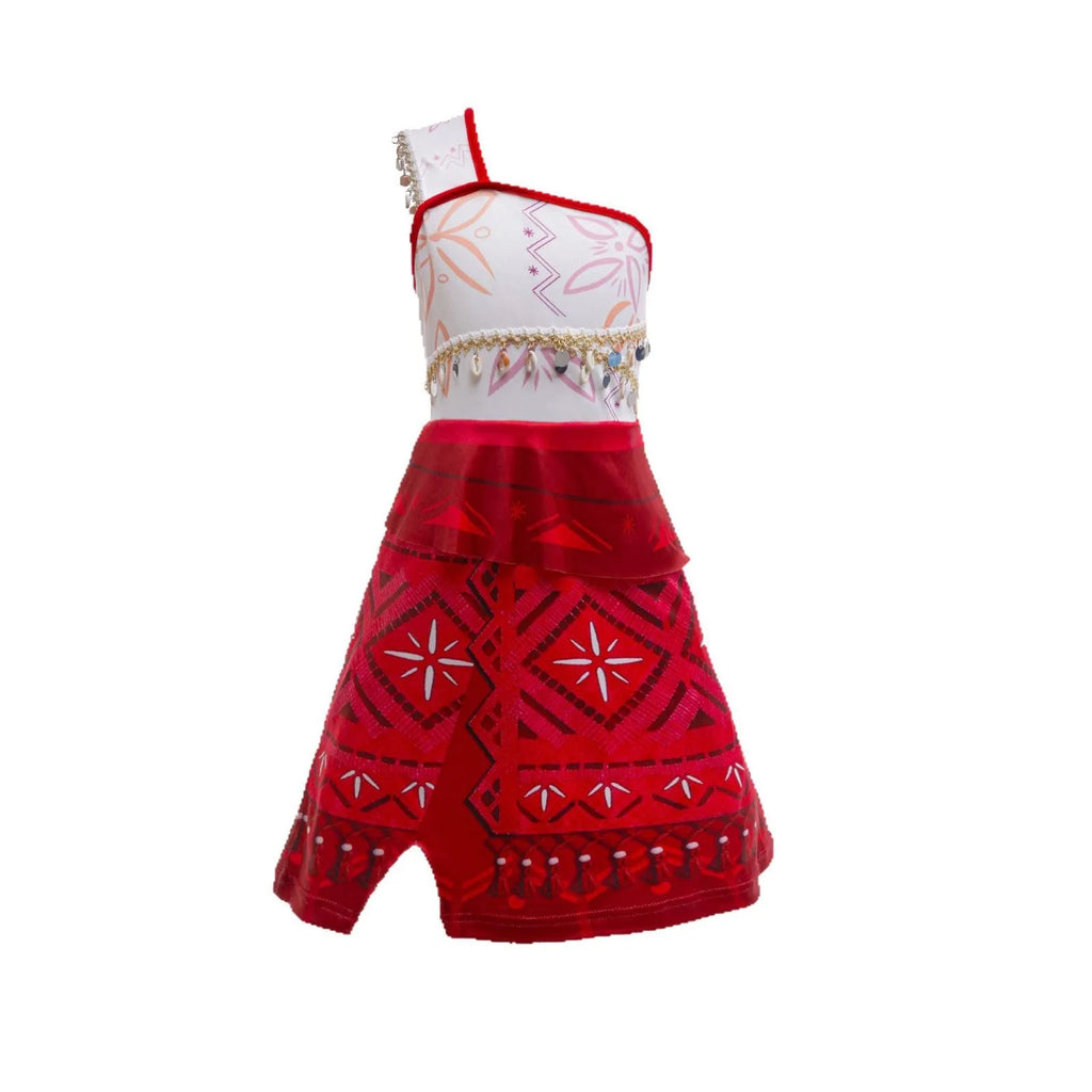 White girls cosplay performing dress in princess style, milk silk and acetate fibre, sizes 100cm to 160cm