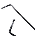 Guitar tremolo bar replacement arm in gold, silver, black, and blue chrome finishes.