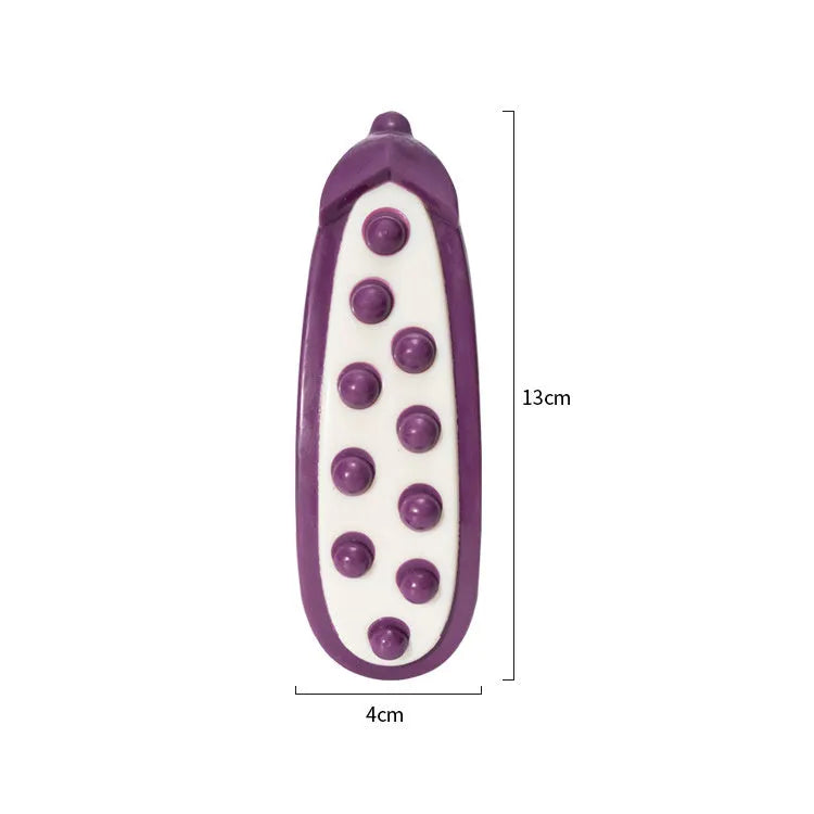 Green and purple meat-scented resistant dog chew toy for large dogs and puppies