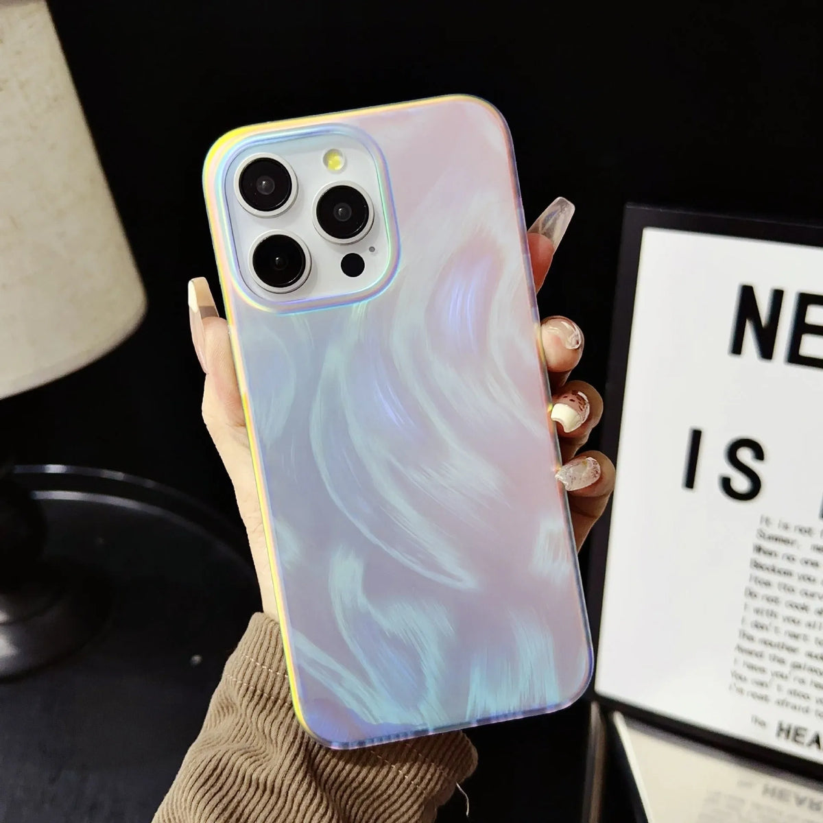 Frosted double-layer colour-changing protective phone case for iPhone 11–16 with matte finish and drop resistance
