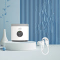 White 4th generation portable milk warmer, 350ml, 9000mAh, with USB cable and food grade stainless steel interior