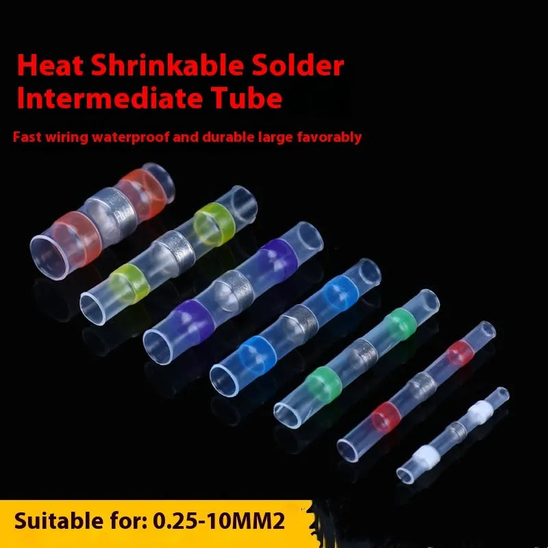 Waterproof heat shrink solder ring terminal connector in multiple colours for 32 amp electrical wiring