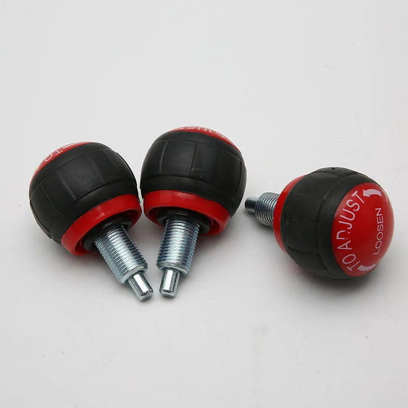 Spherical rotating pull pin spring in black or red, plastic and metal, Grade A fitness equipment accessory