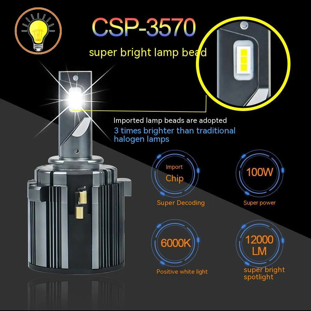 Volkswagen Golf 7 LED headlight bulb with aviation aluminium housing