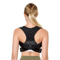 Black anti-humpback posture correction belt for shoulder and chest alignment