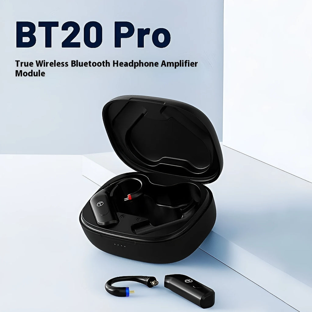 BT20 Pro wireless Bluetooth ear hook module, waterproof plastic, S/0.75/0.78/MMCX variants, one pair