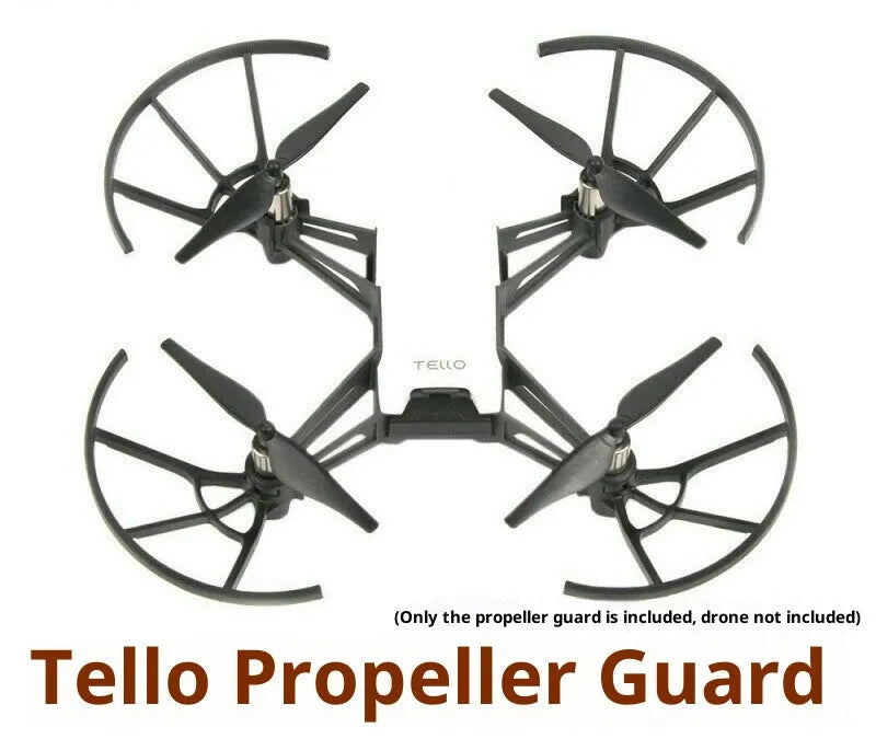 Set of 4 plastic propeller guards for Tello drone, anti-collision protection rings, 50cm and above.