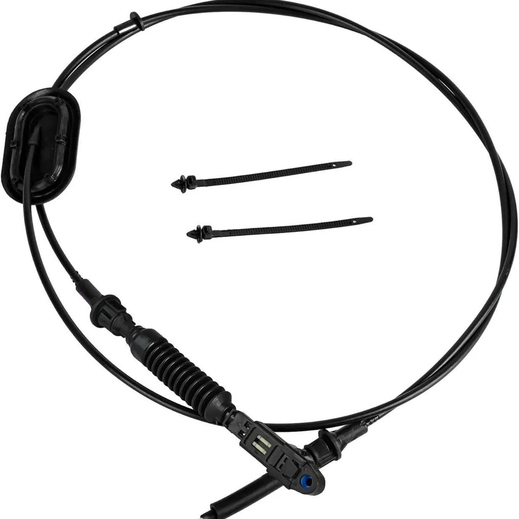Gear selector cable 15037353 black 41cm length on white background