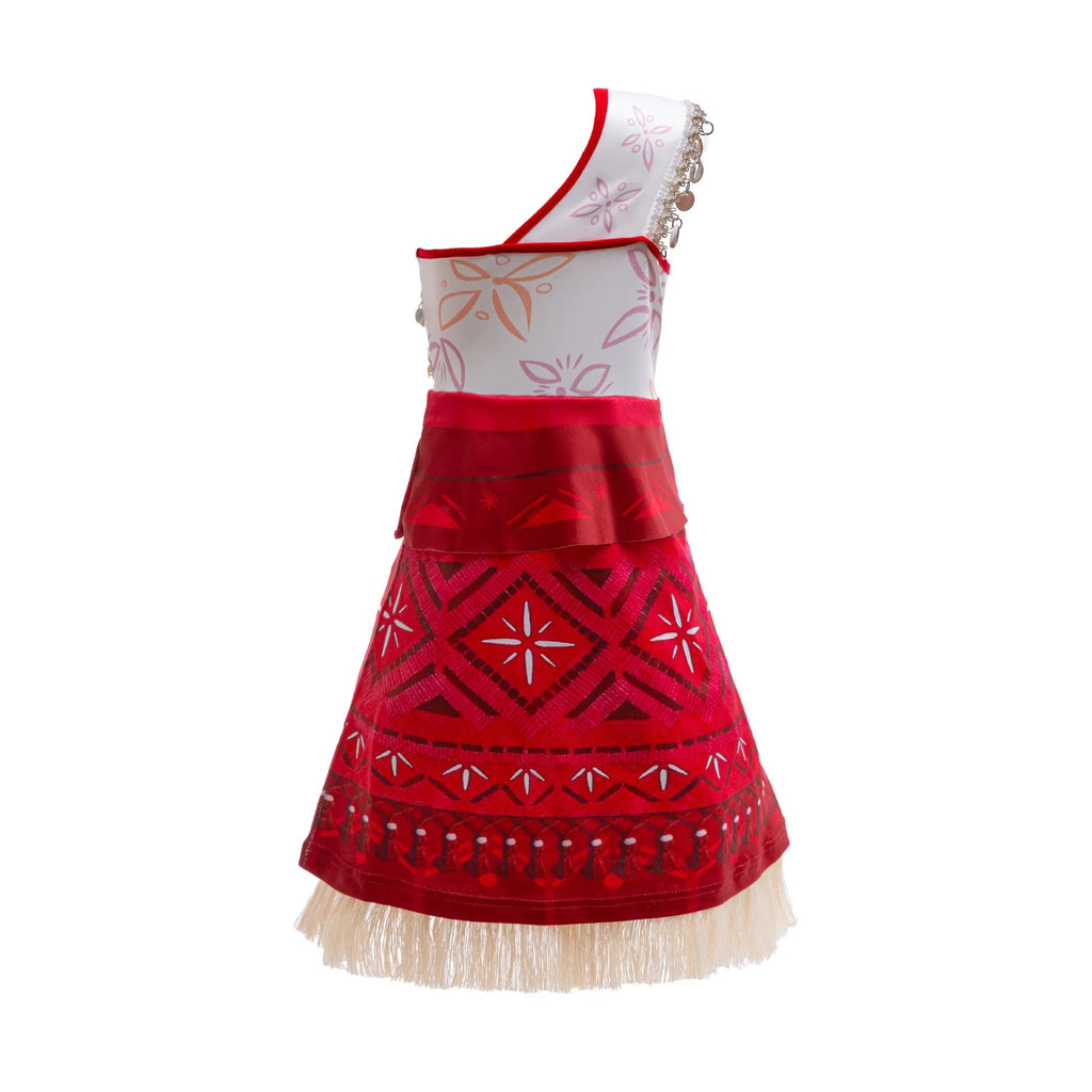 White girls cosplay performing dress in princess style, milk silk and acetate fibre, sizes 100cm to 160cm