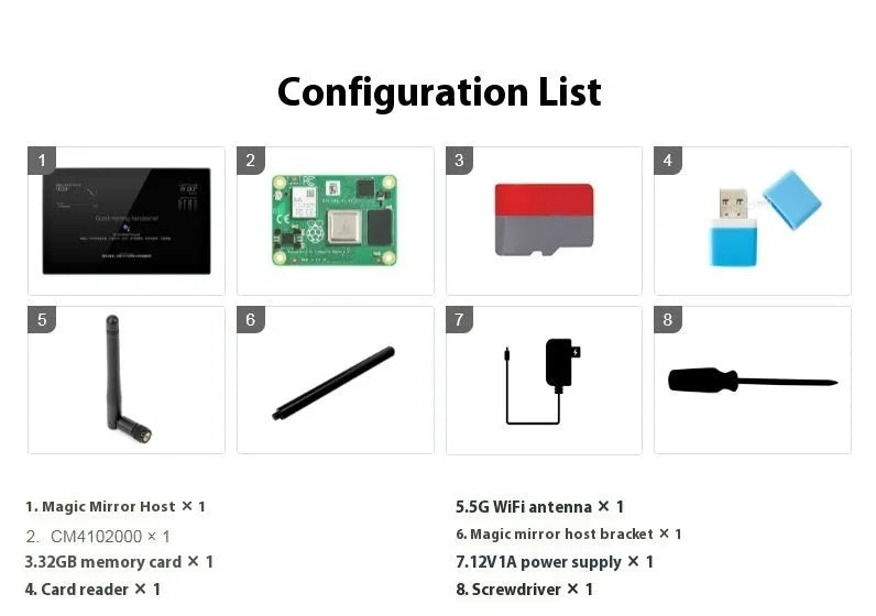 13.3-inch integrated computer voice assistant touch display with CM4 main control and ABS plastic housing