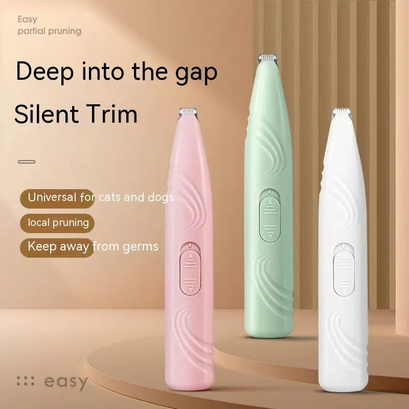 blue aluminum battery electric pet hair clipper for cats and dogs