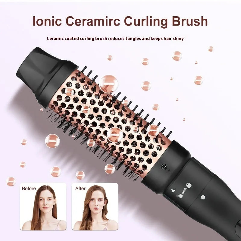 Three-tube water wave hair curler styling tool with wired power cord