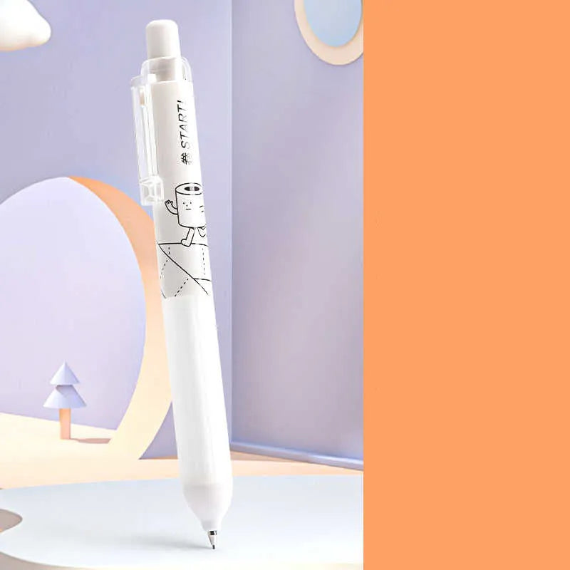 0.5mm mechanical pencil with cloud grip design in black and white colour options