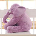 Soft elephant plush toy pillow shell in grey short plush fabric for childrens sleep companion