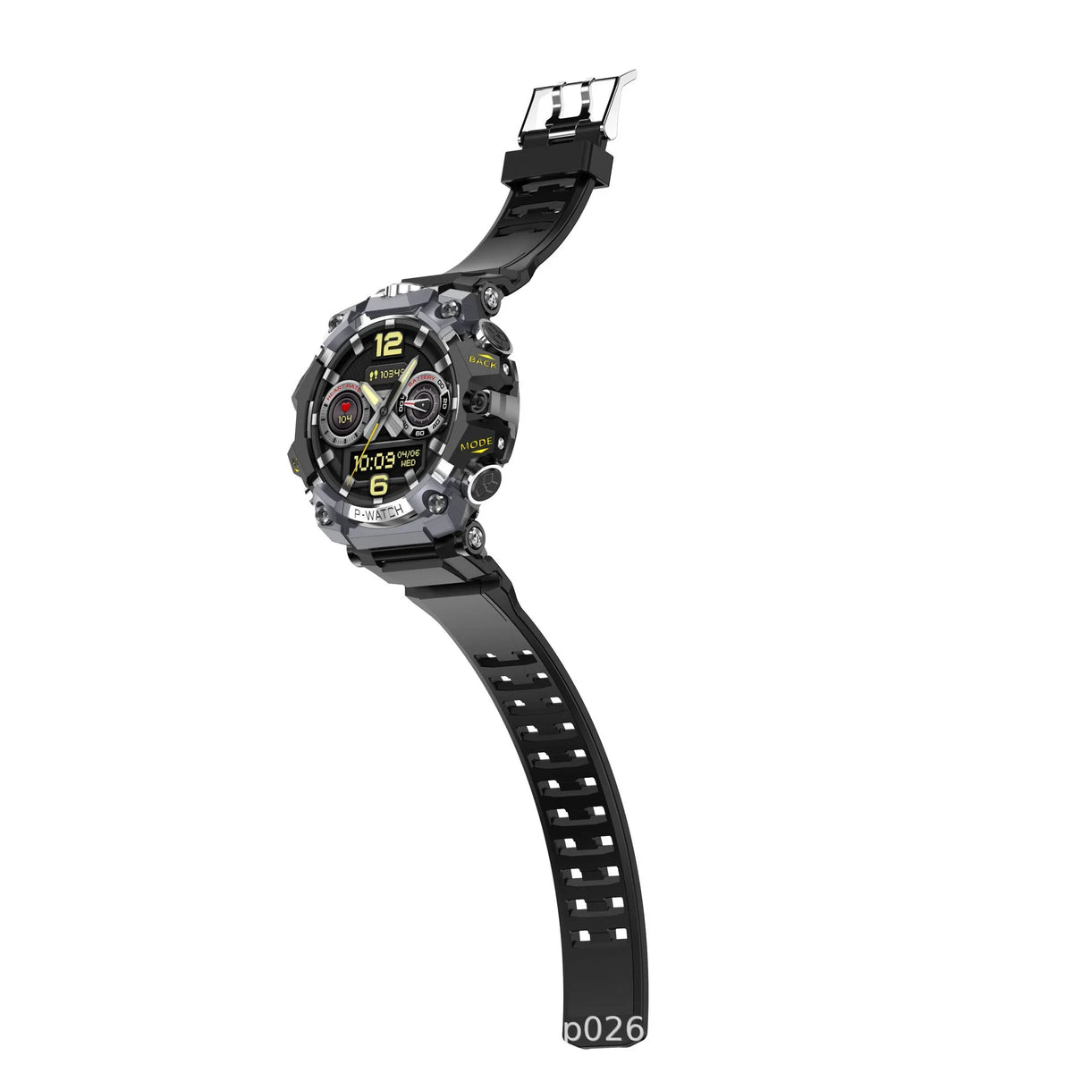 Waterproof smart watch with HD dual camera and IPS touch screen, shown in Black or Red with 2GB 16GB or 4GB 64GB options