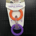 Pet dog teeth grinding interactive bite resistant toy in TPR material, 20x9 cm, in blue purple colour