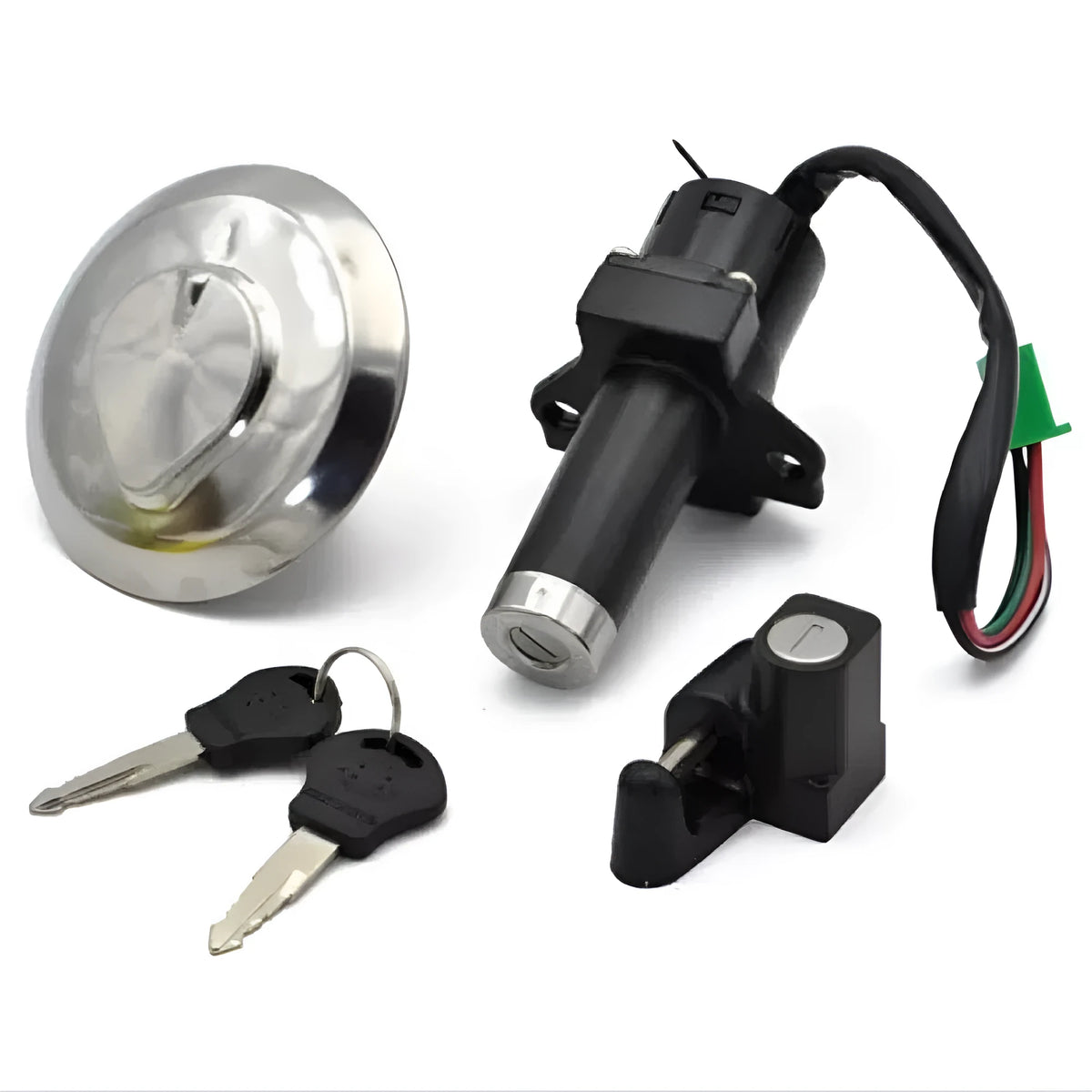 ITALIKA DM200 Sport ignition switch sleeve lock kit in metal and ABS, picture colour, one set