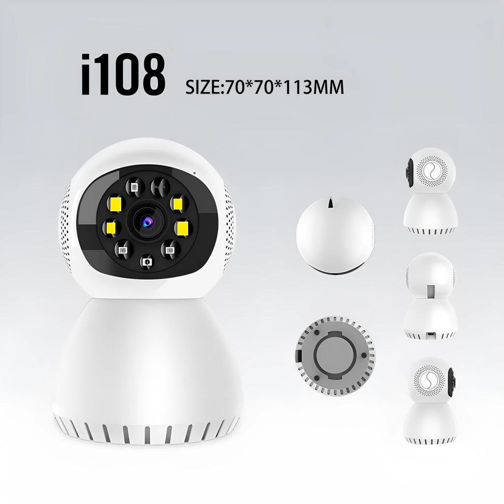 Dual-frequency wireless 1080p HD monitor camera with ABS housing for indoor outdoor home security