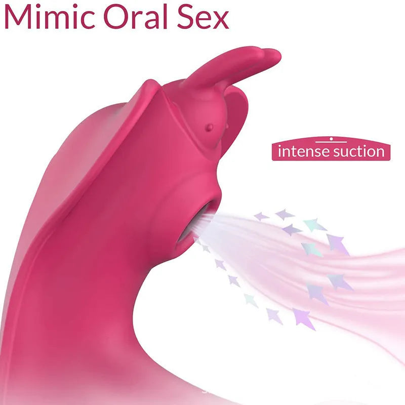 Remote control butterfly wearable silicone vibrator in purple with aluminium bag