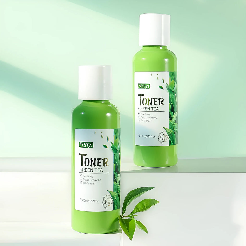 Green tea toner 100ml moisturising skin care product with green tea essence for general skin types