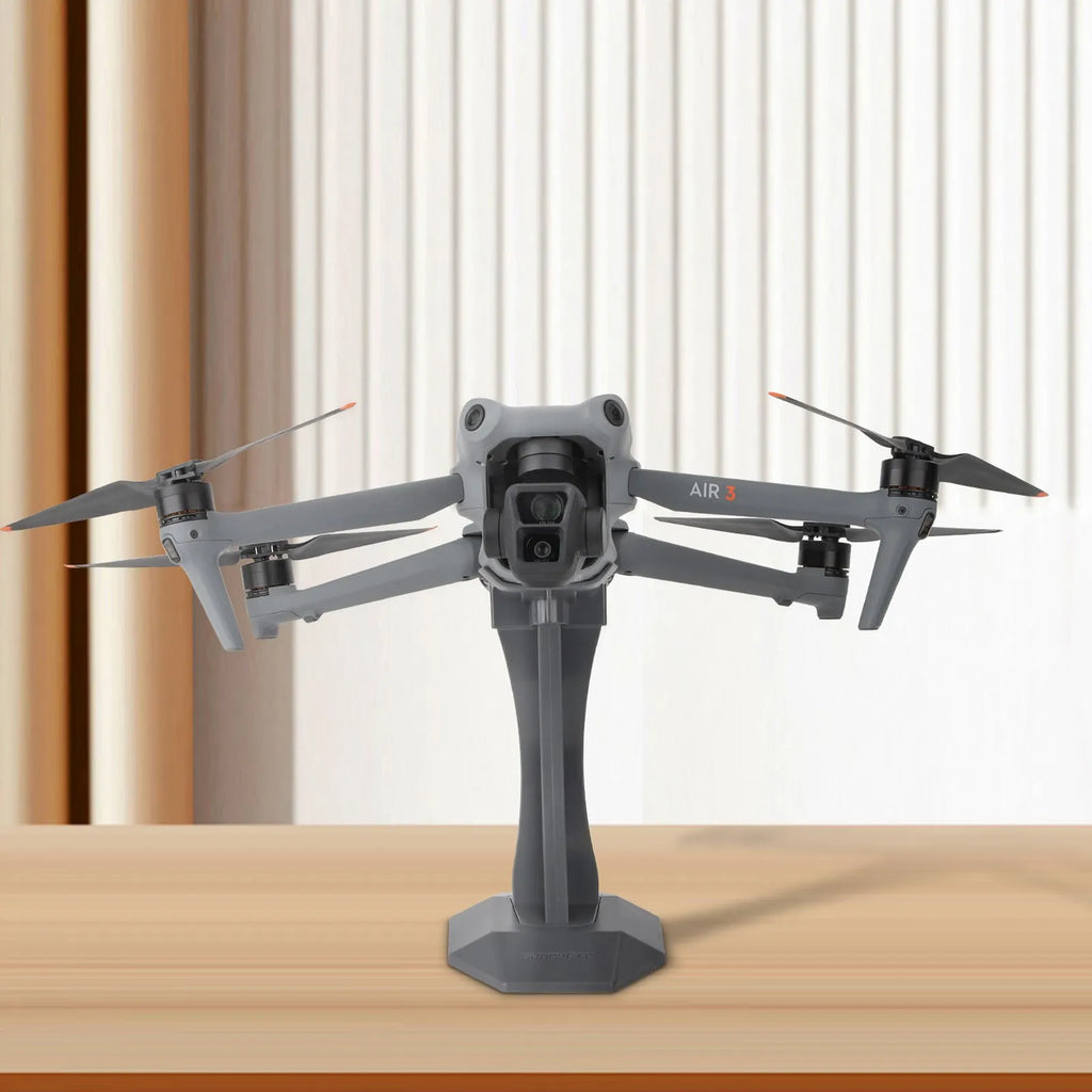 Grey plastic desktop display stand for DJI Air 3S, Air 3, Air 2S and Air 2 drones, 98g, foldable bracket