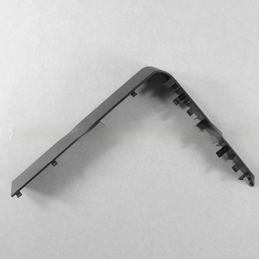Black and white plastic hard drive bay blanking panel for 5.25 inch computer case slots