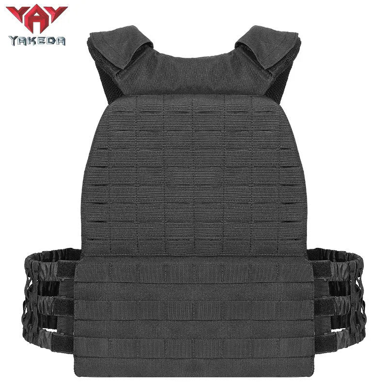 Tactical training vest in military green, 600D encryption polyester, adjustable 75-125cm waist, 1.2kg