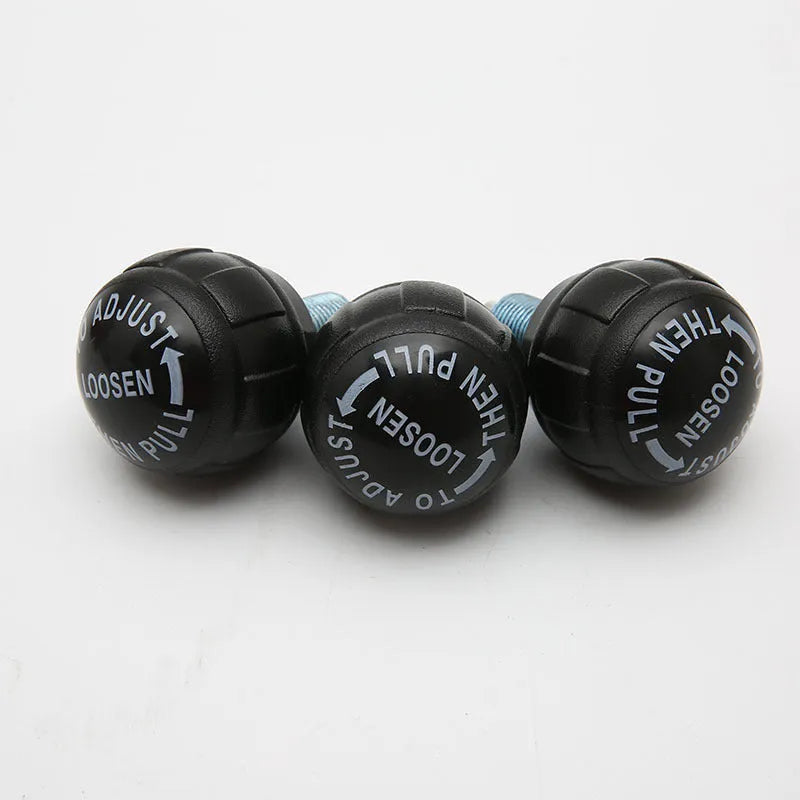 Spherical rotating pull pin spring in black or red, plastic and metal, Grade A fitness equipment accessory