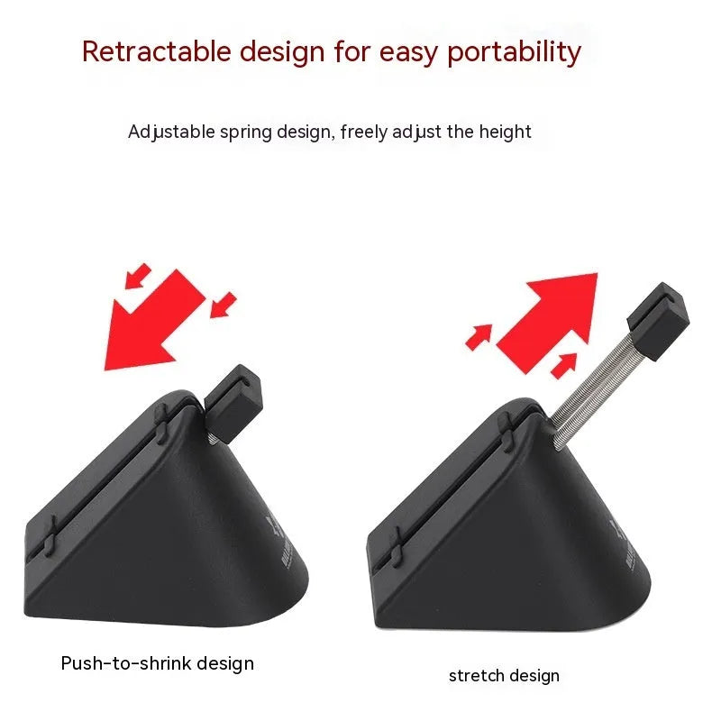 Black or white ABS game mouse cable holder bracket for wired mouse cable management on a desk