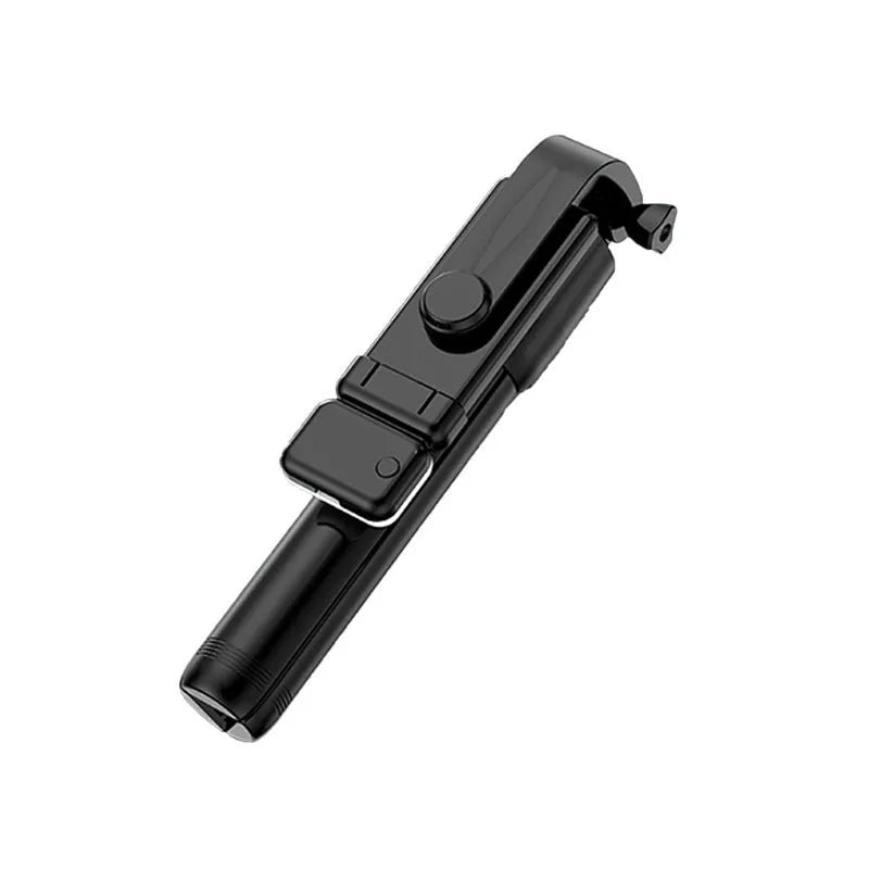 Bluetooth selfie stick tripod with light, 70cm alloy plastic, available in Black Blue Pink White