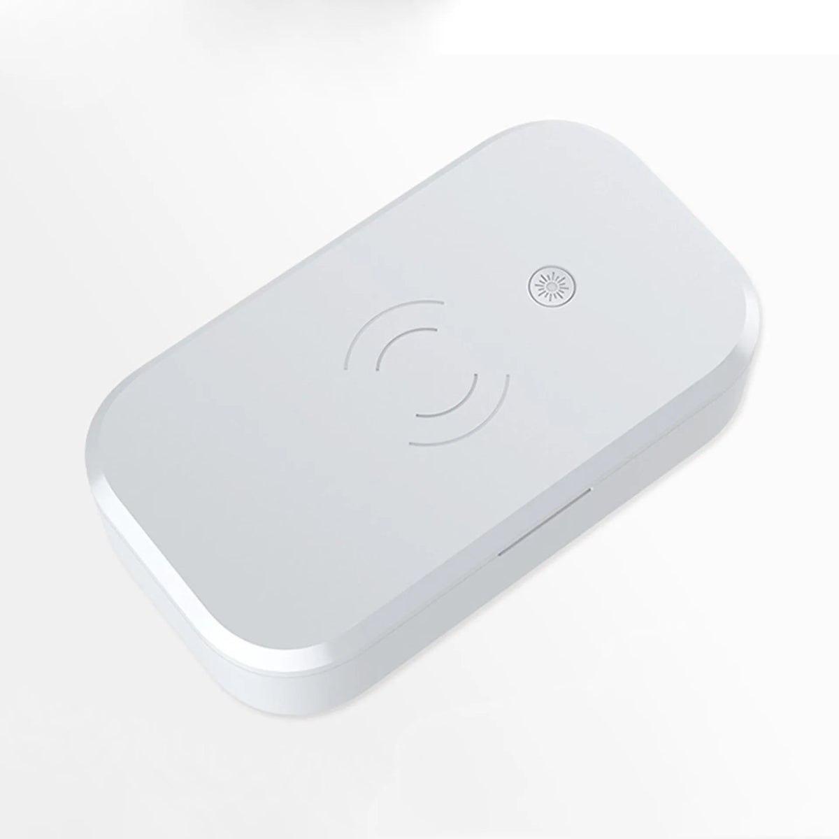 Ultraviolet disinfection box with wireless phone charging for nail art tools in white colour option