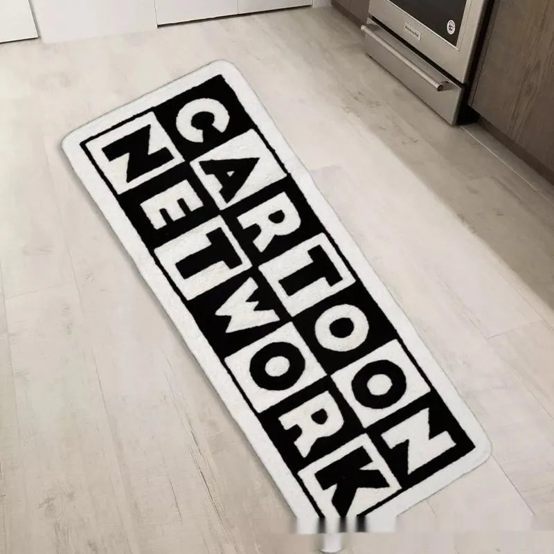 Simple letters polyester cat pet pad in Trend C Series letters colour, rectangular mat in five sizes