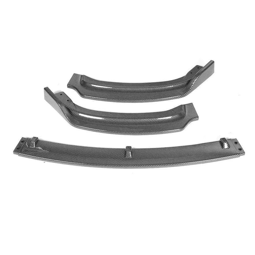 Bright black PP plastic front bumper lip spoiler for BMW F30 F35 3 Series