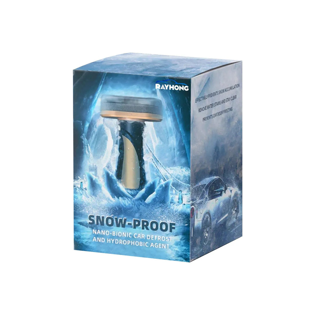 Car snow brush with hydrophobic nano coating liquid in 5x9x14cm packaging with PE handle