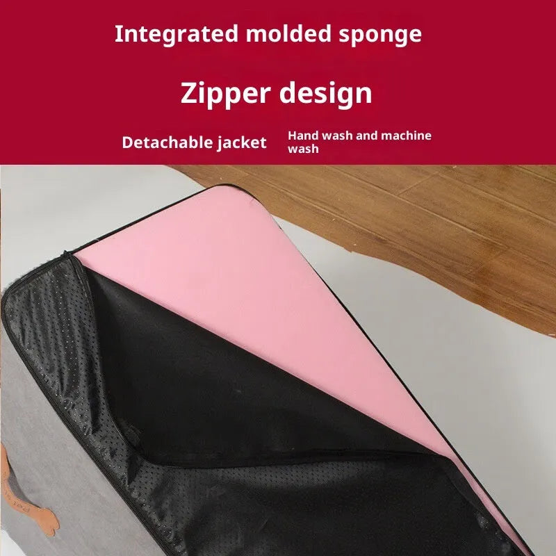 Gray corn suede sponge pet stairs with removable washable cover, two-level 40x31 cm or three-level 40x55x35 cm