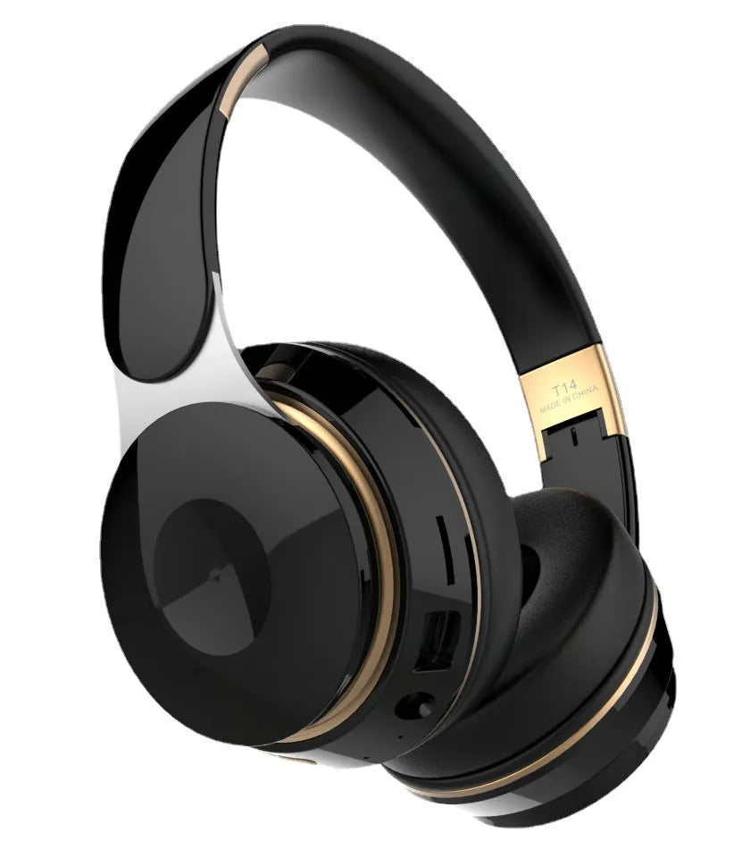 Foldable Bluetooth wireless earphones in multiple colours with head-mounted design