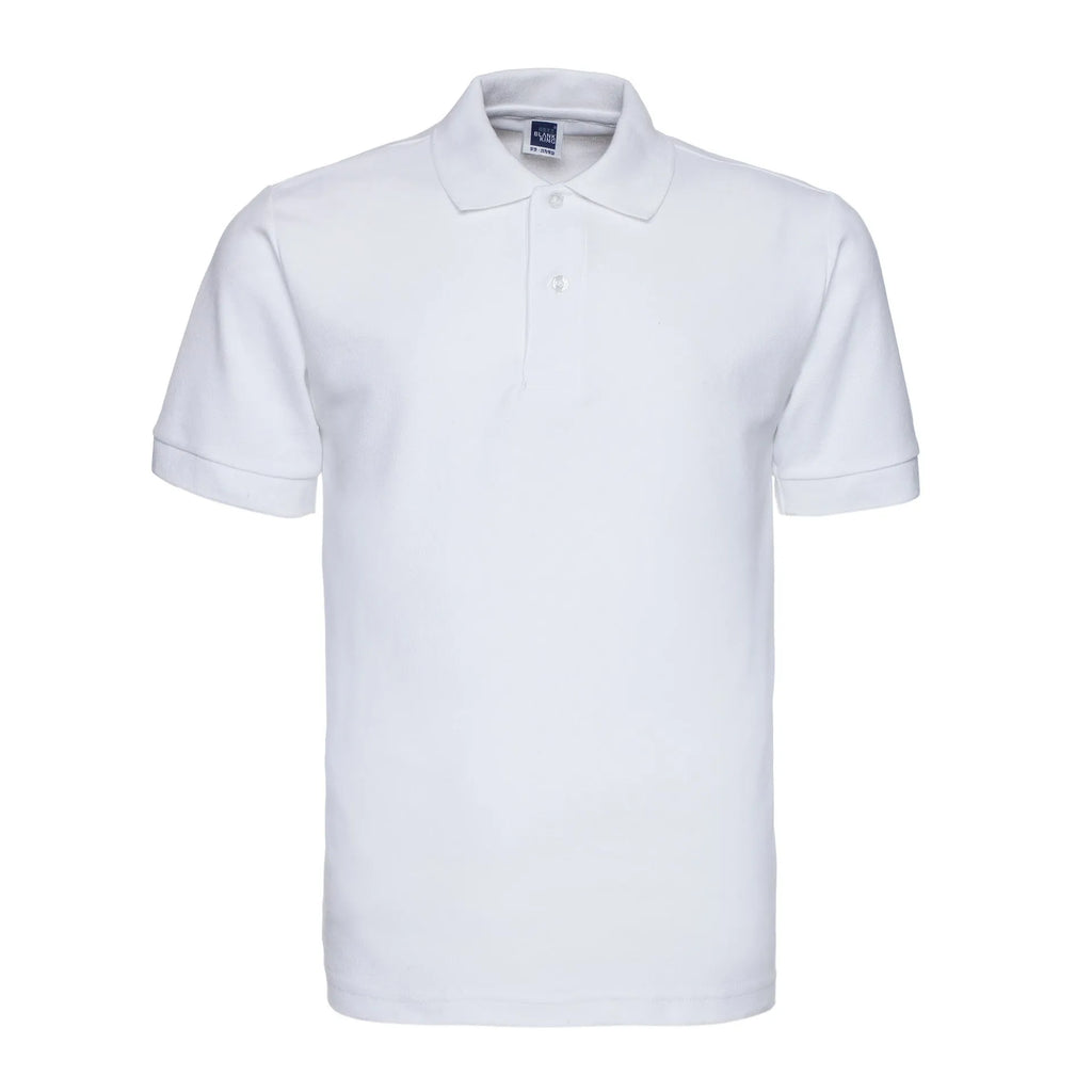 Plus size men's short sleeve polo shirt in solid colour with lapel collar